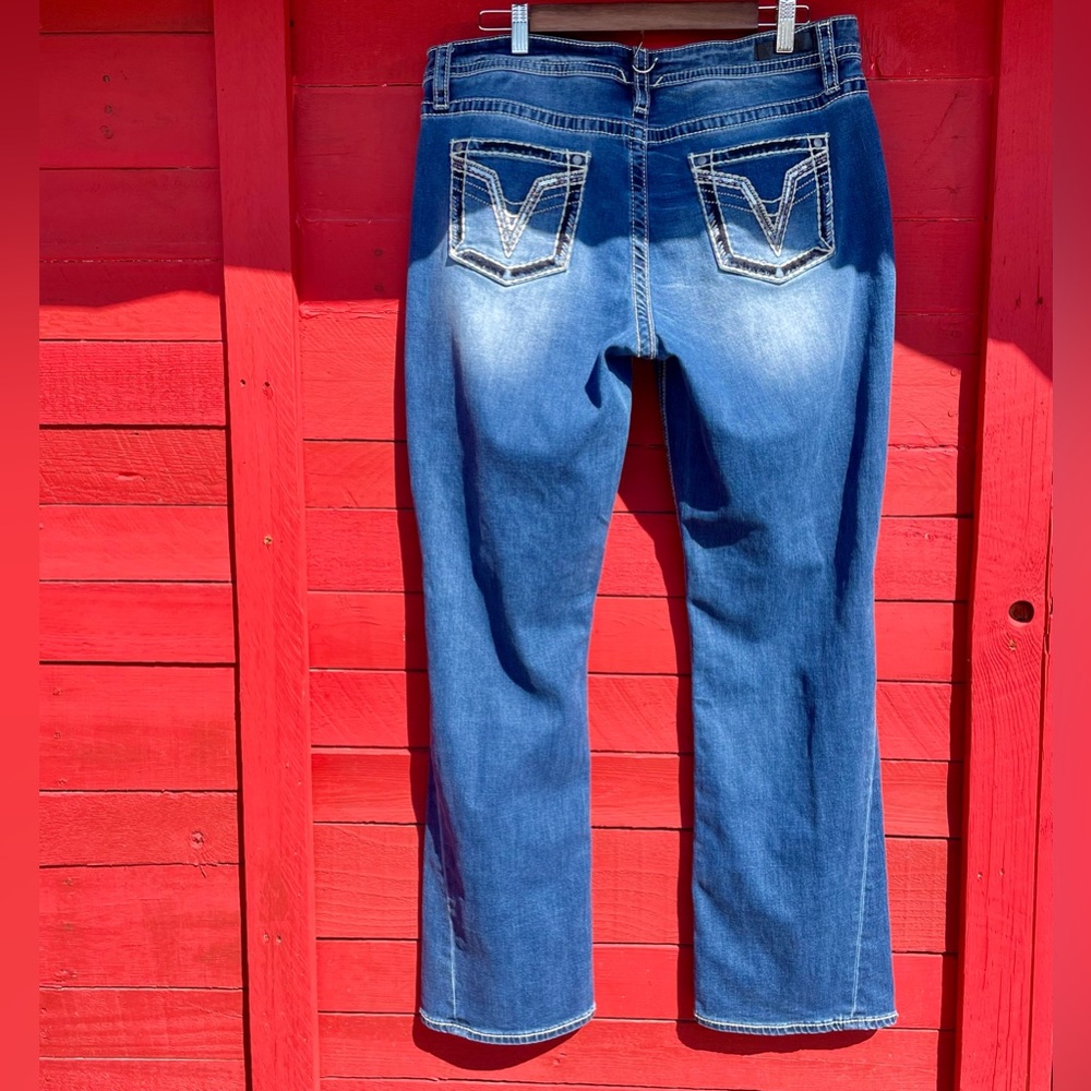 Vigoss slim bootcut embroidered jeans - Picture 10 of 12